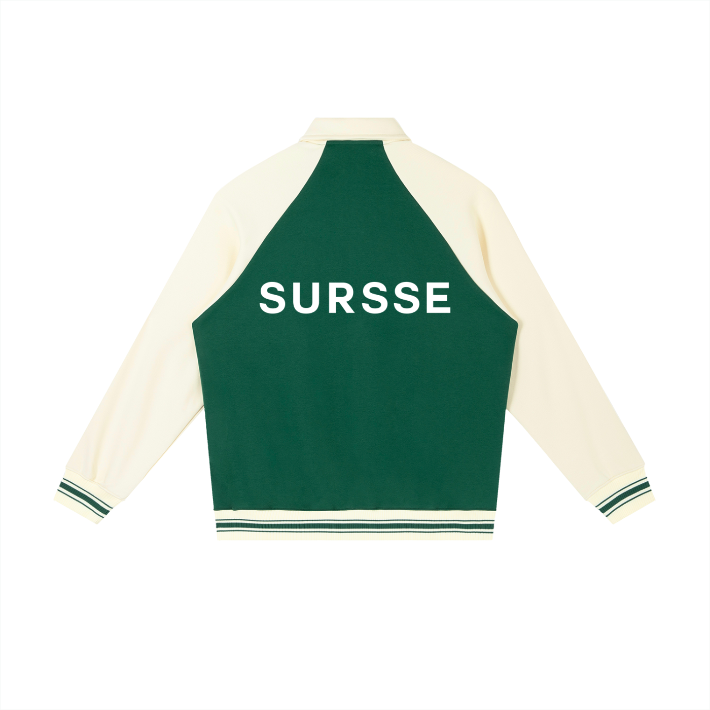 Contrast Raglan Sleeve Baseball Jacket