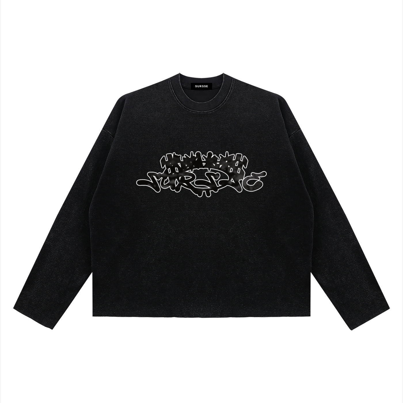 Sursse Boxy Waffle Raw Edge Tee