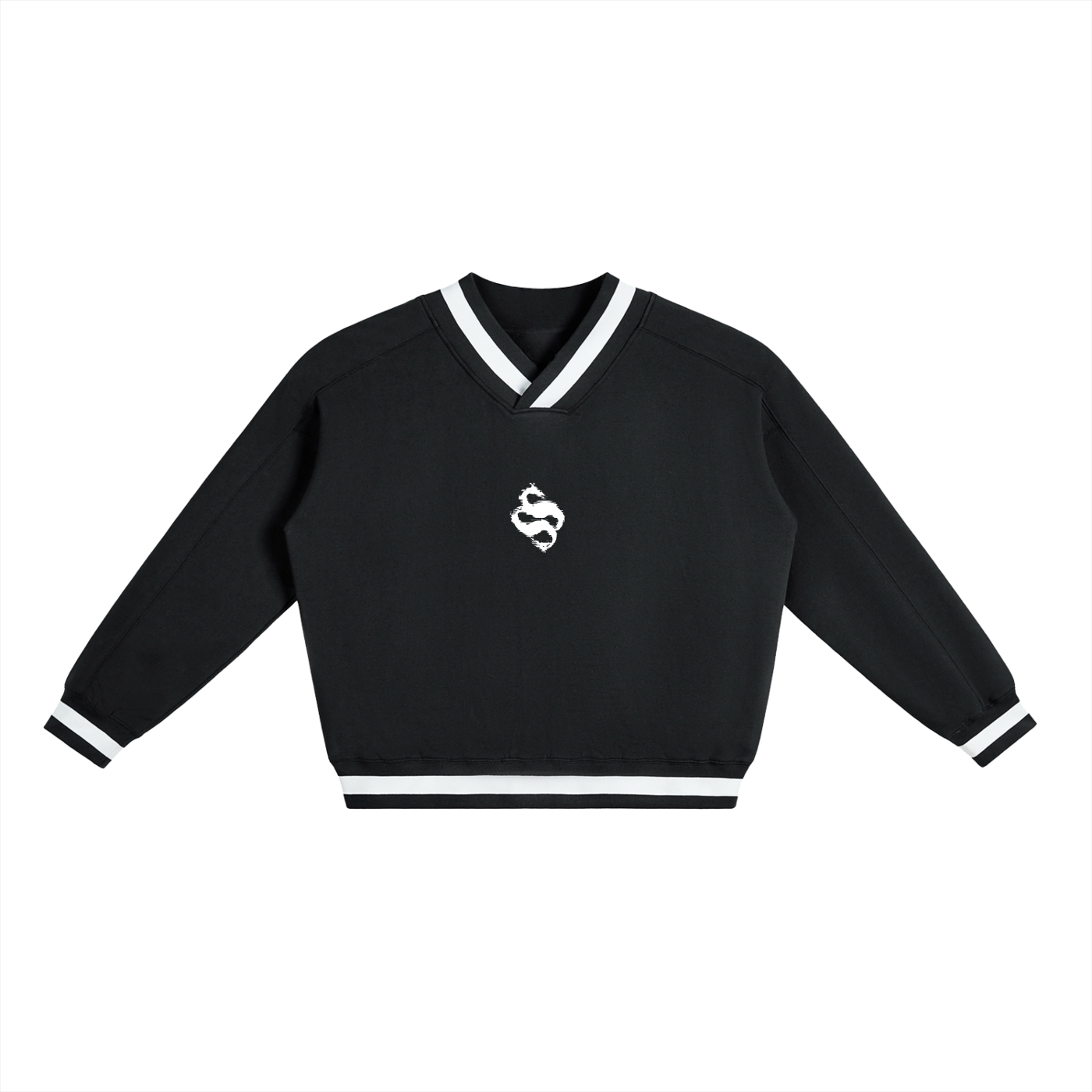 Logo V Neck Sweater