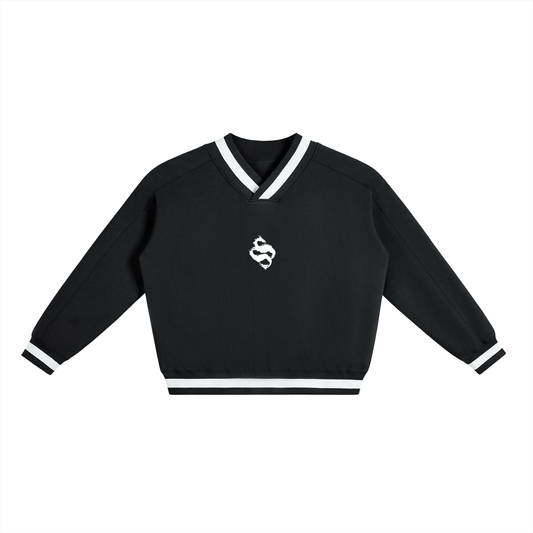 Logo V Neck Sweater
