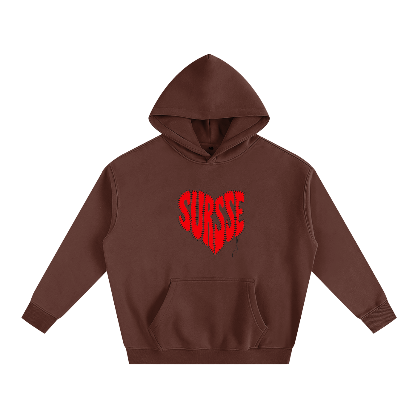 SURSSE Stitched Heart Hoodie