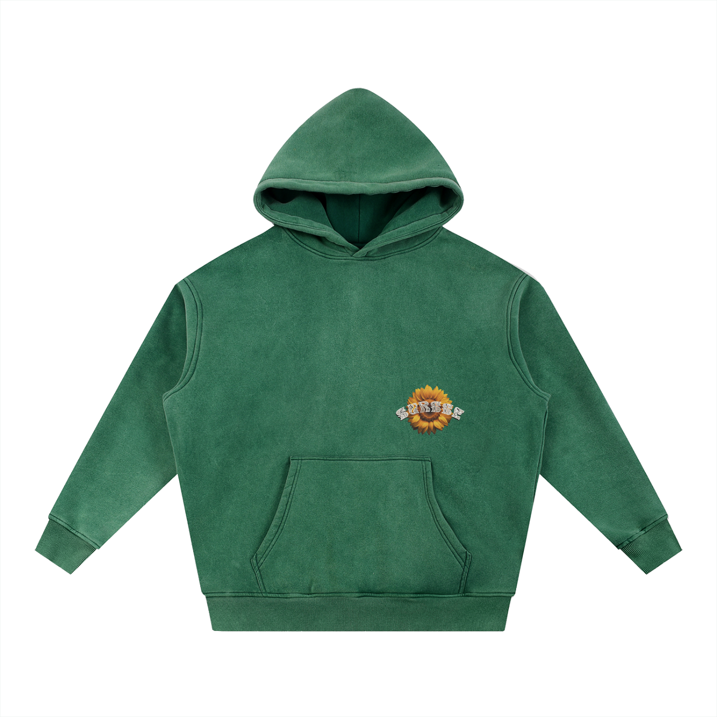 Snow Wash Fleece Oversize Hoodie