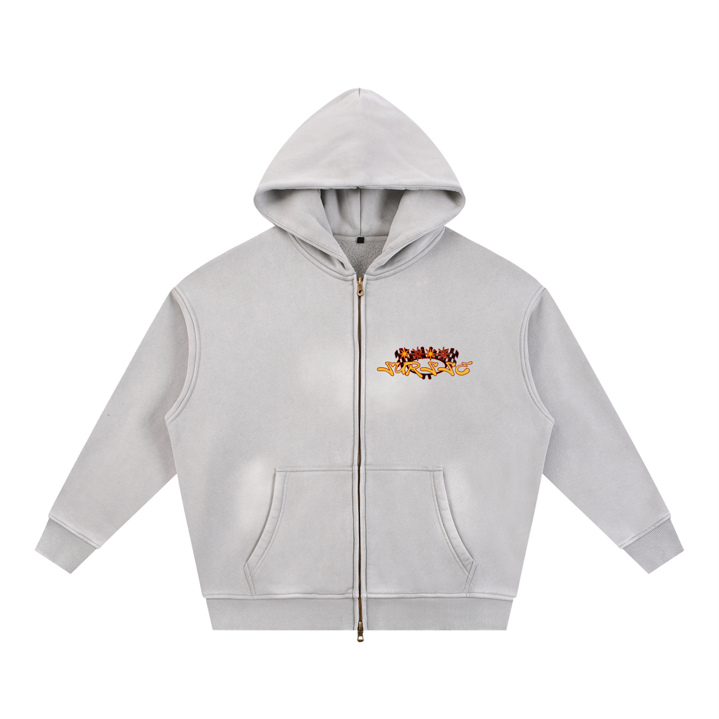 Sursse Zipper Boxy Fleece Hoodie
