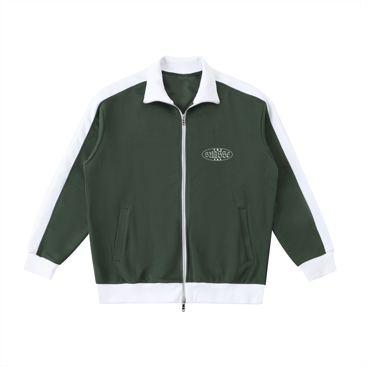 Sursse Contrast Trim Stand Collar Jacket