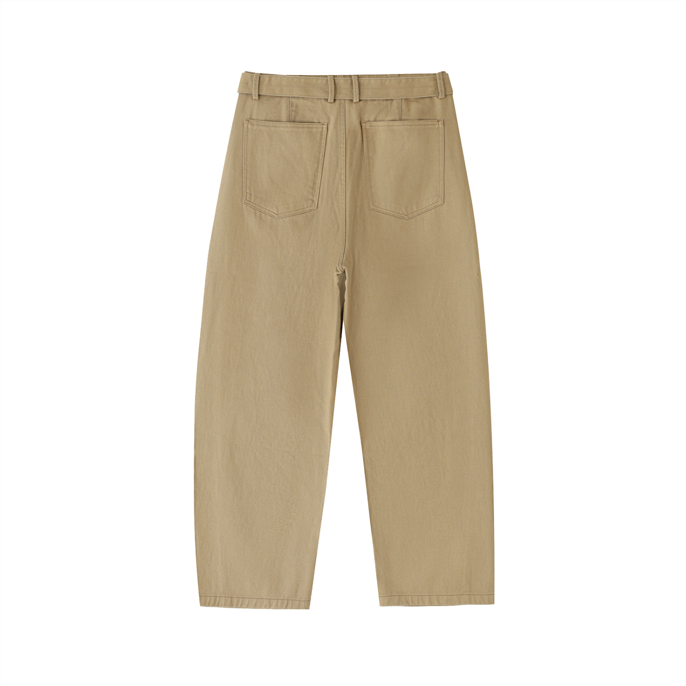 Sursse Belted Barrel-leg Chino Pants