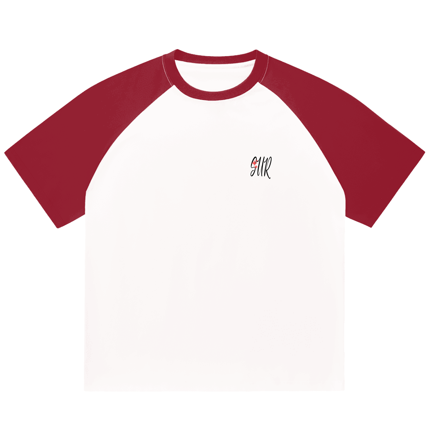 Color-Blocked Raglan Sleeve T-shirt