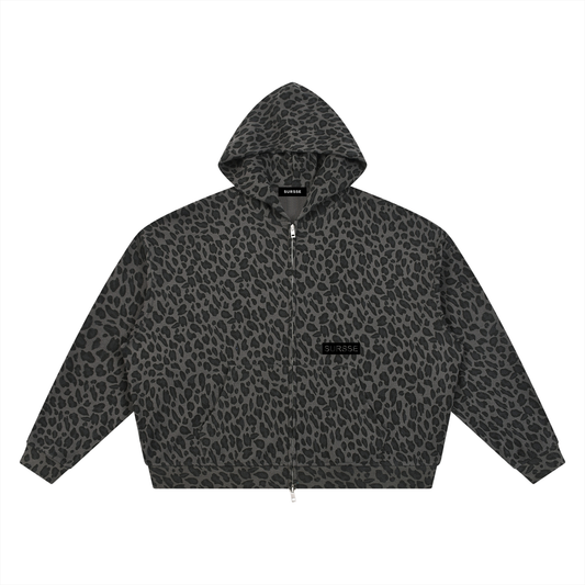 Sursse Print Waffle Full Zip Hoodie