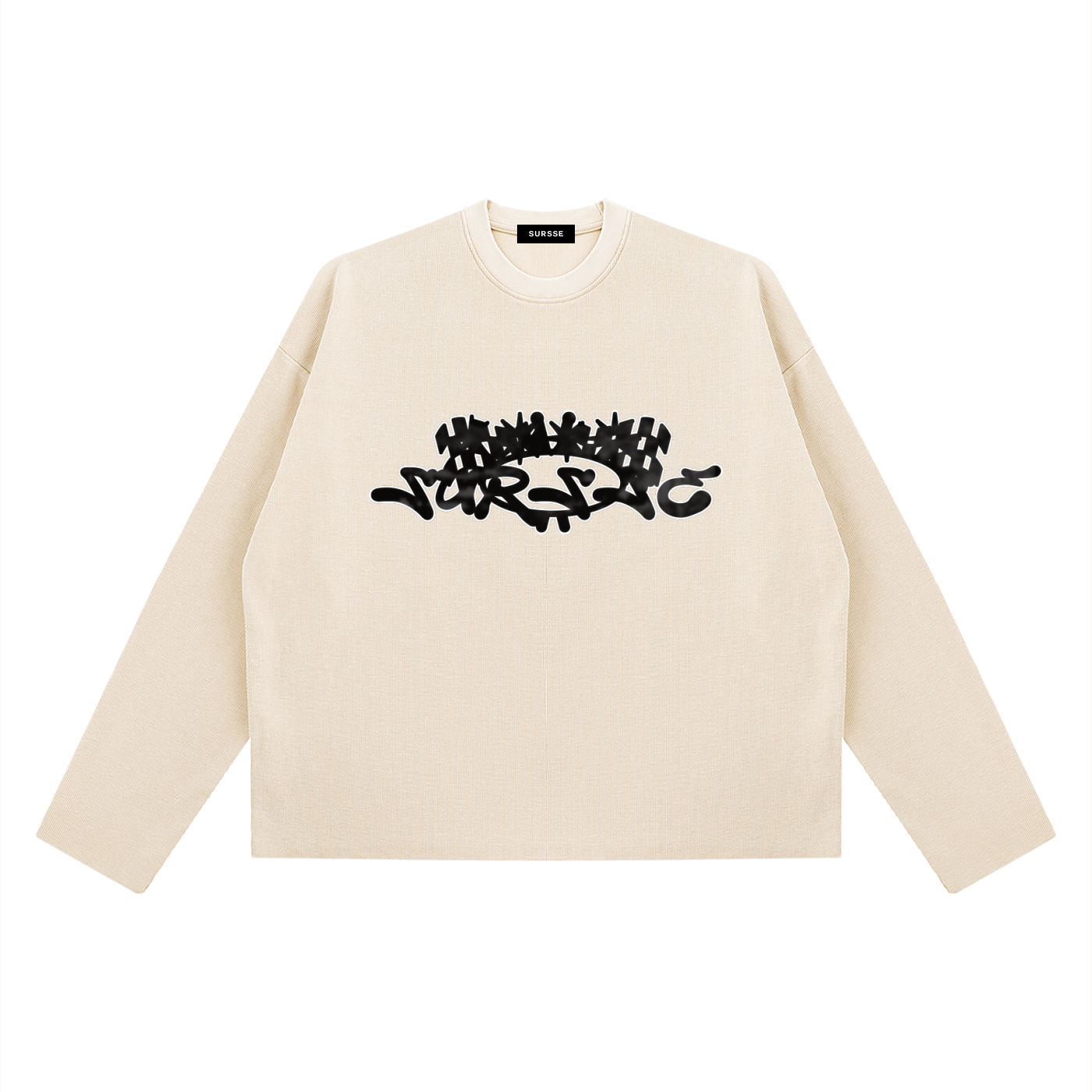 Sursse Boxy Waffle Raw Edge Tee
