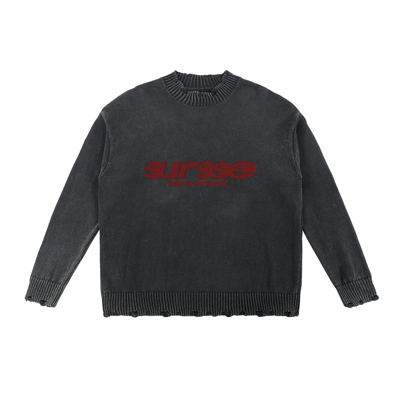 Sursse Vintage Washed Hand-Frayed Sweater