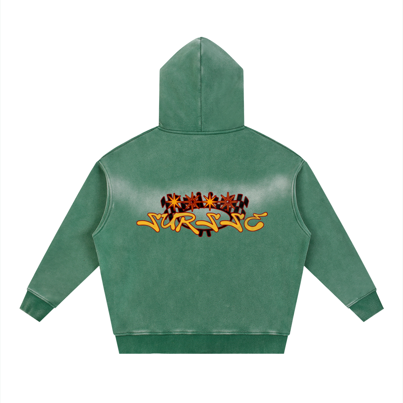 Sursse Zipper Boxy Fleece Hoodie
