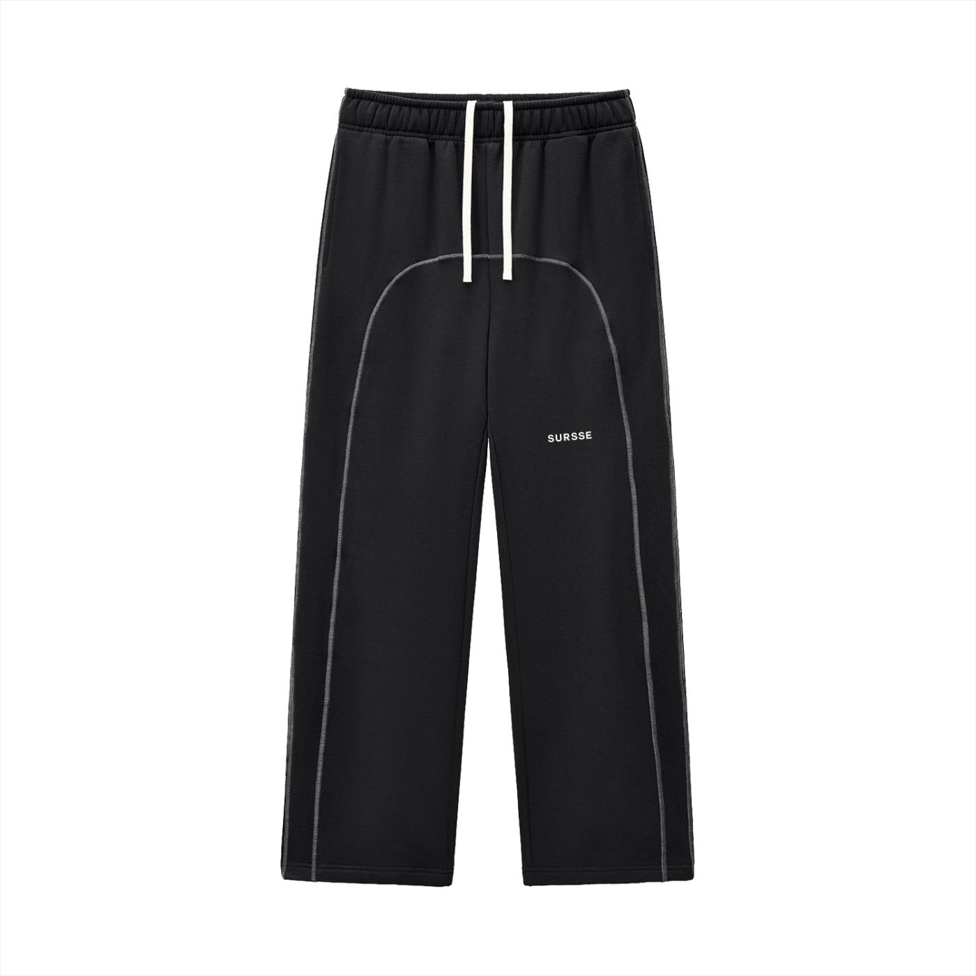 Sursse Contrast-Stitched Fleece Sweatpants