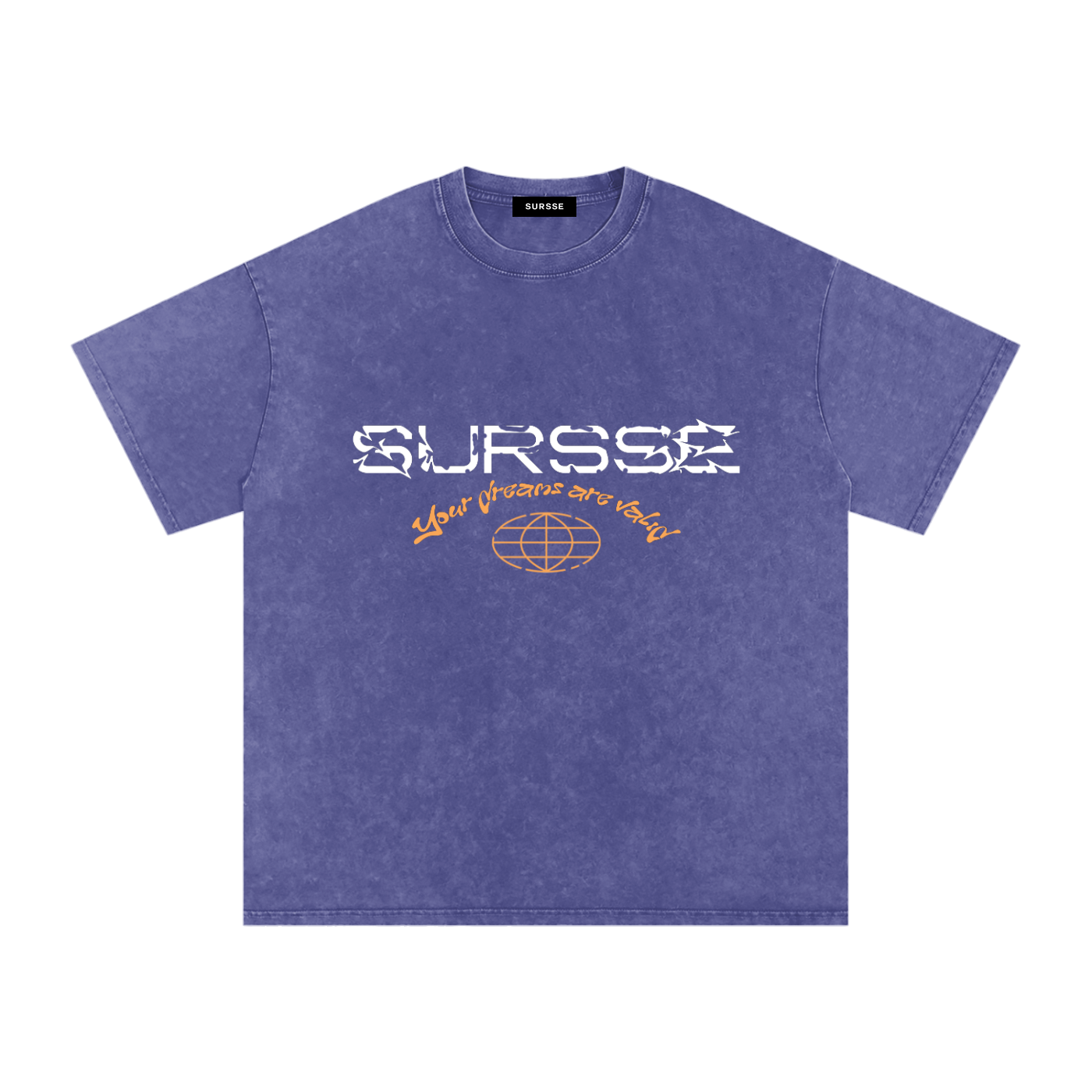 Sursse Snow Washed Oversized Cotton T-Shirt