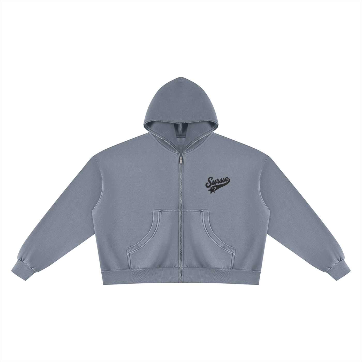 Sursse Raw Wash Fleece Boxy Hoodie