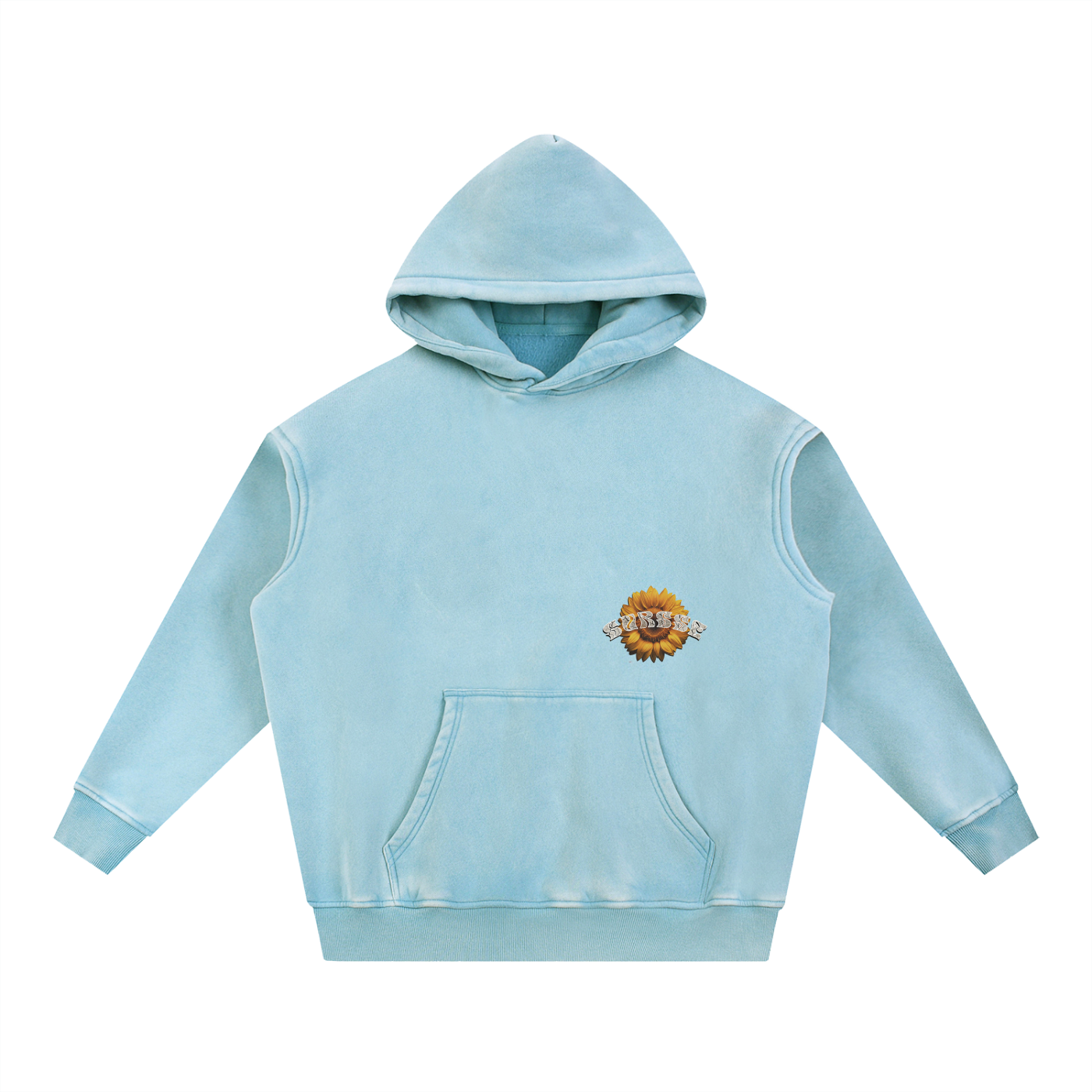 Snow Wash Fleece Oversize Hoodie