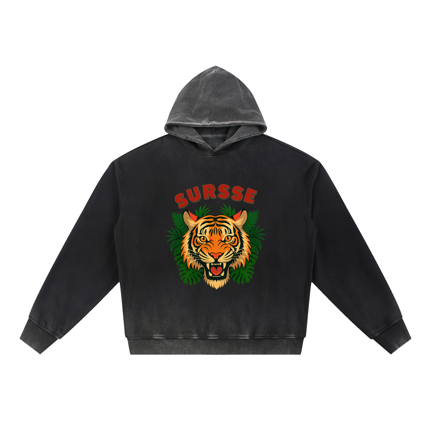 Sursse Vintage Washed Gradient Fleece Hoodie