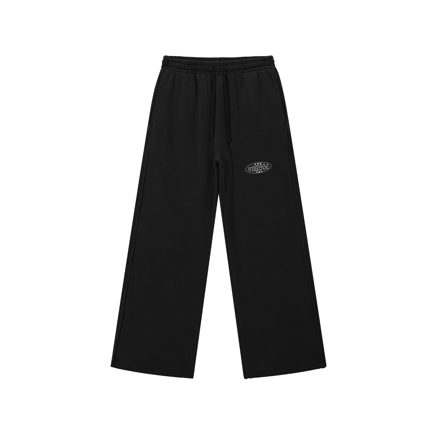 Snow Washed Raw Edge Sweatpants
