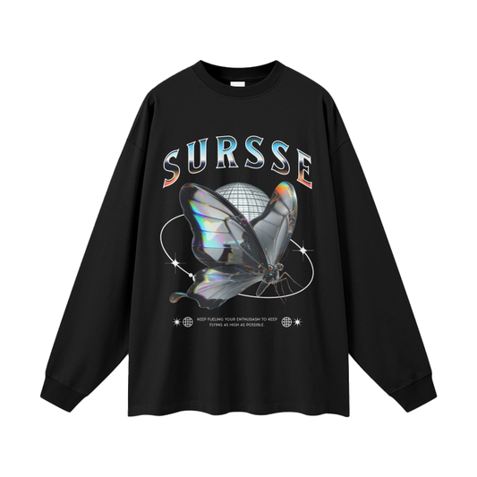 Sursse Black Metalic Sweatshirt