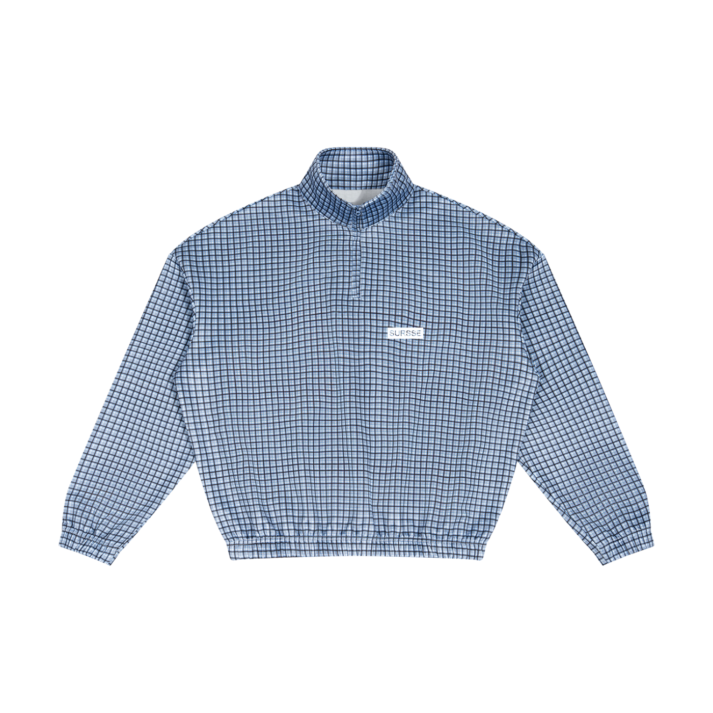 Sursse Unisex Plaid Quarter-Zip Sweatshirt