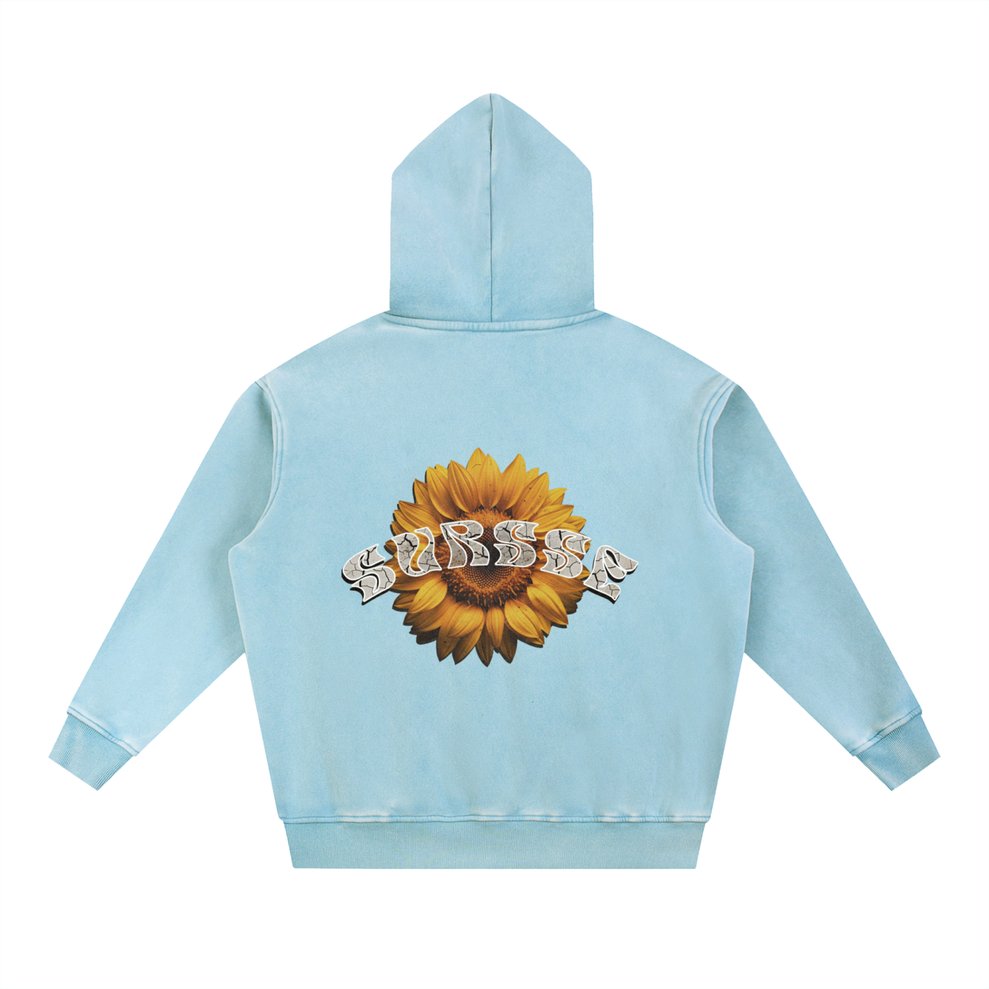 Snow Wash Fleece Oversize Hoodie
