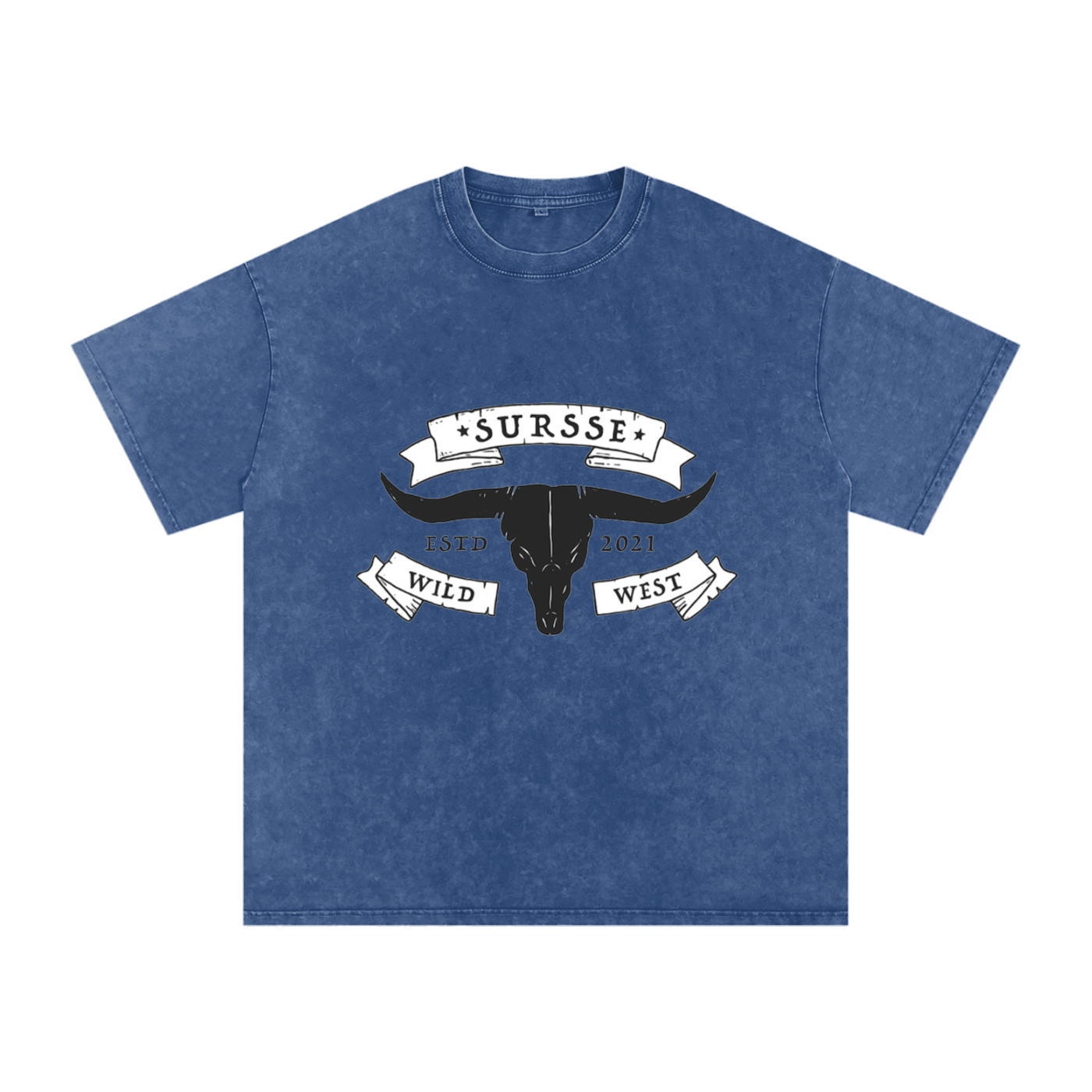Snow Washed Oversized Cotton T-Shirt