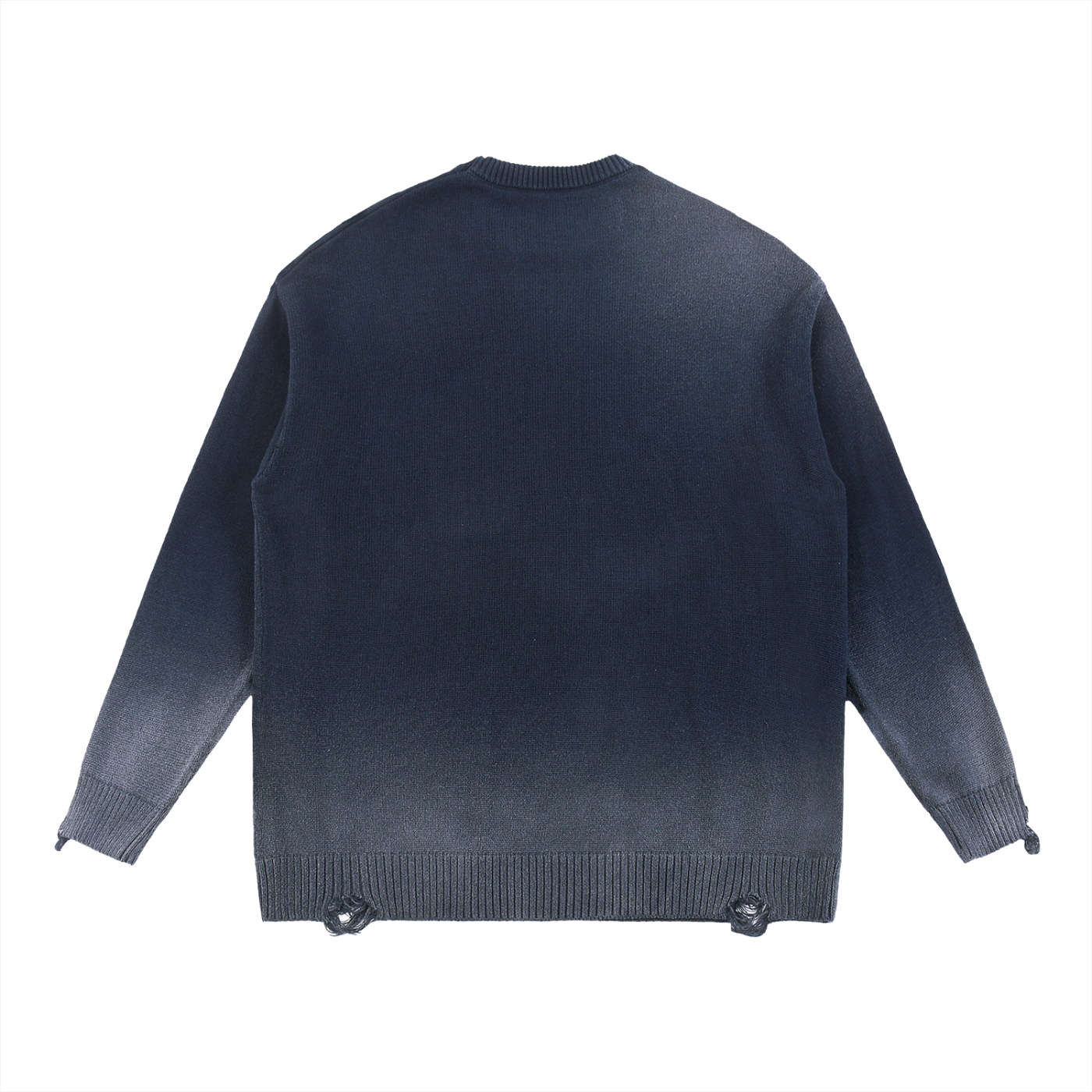 Sursse Sun Fade Distressed Ripped Crewneck sweater