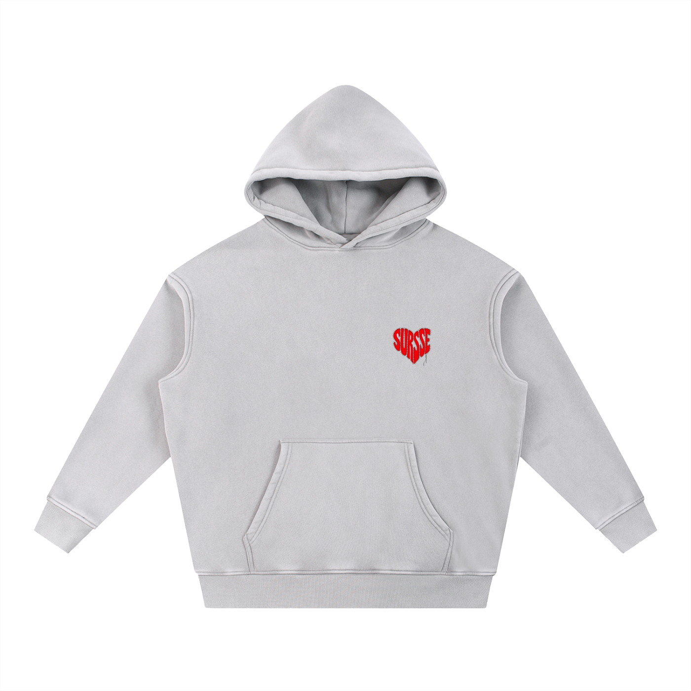 Snow Wash Fleece Oversize Hoodie