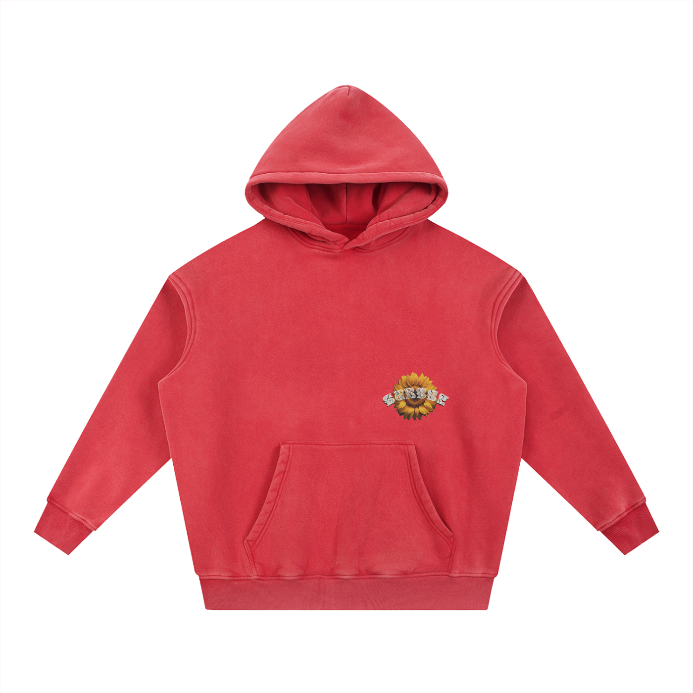 Snow Wash Fleece Oversize Hoodie