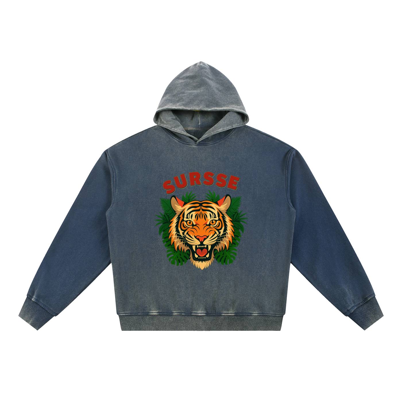 Sursse Vintage Washed Gradient Fleece Hoodie