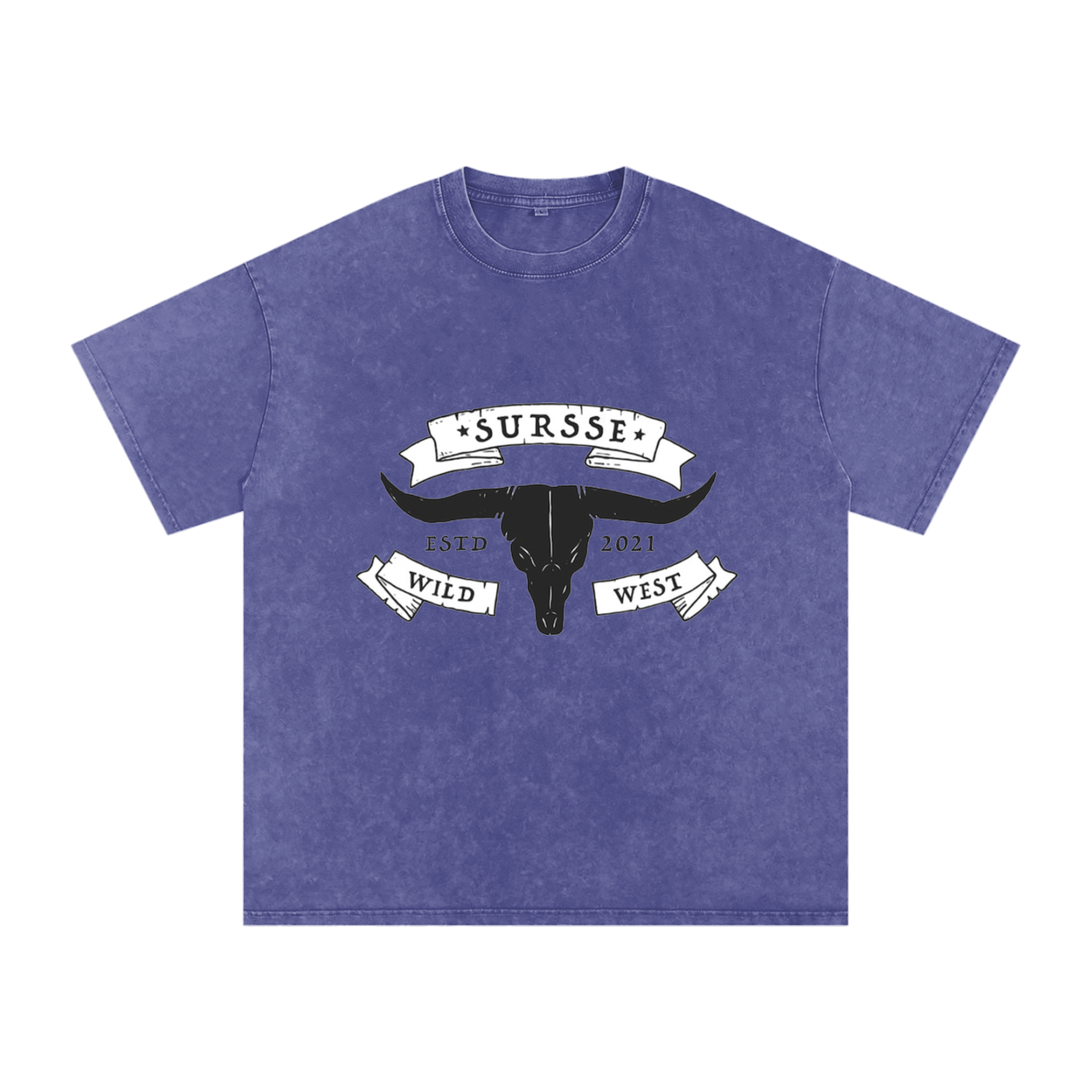 Snow Washed Oversized Cotton T-Shirt