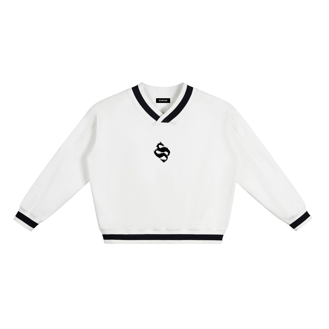 Logo V Neck Sweater