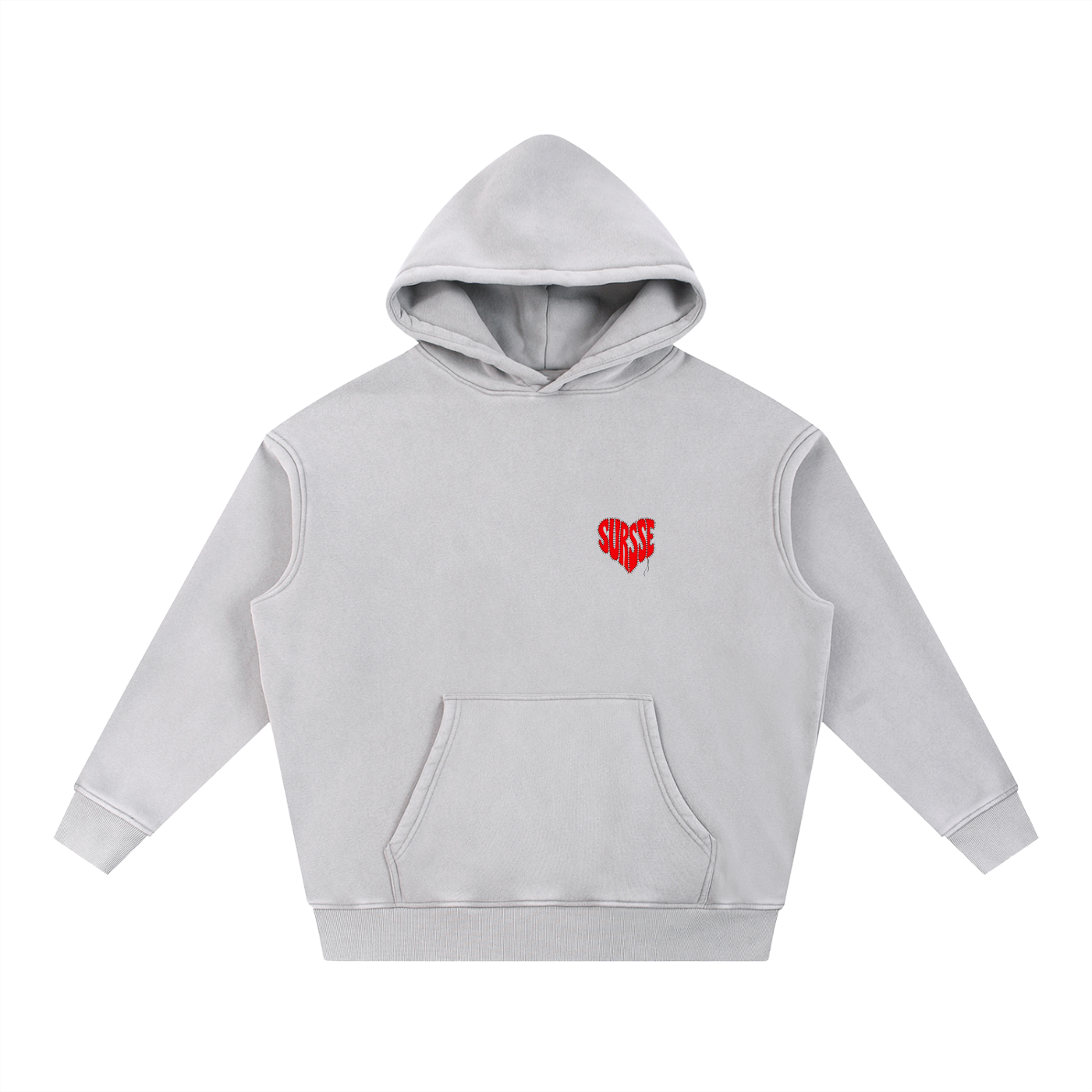 Snow Wash Fleece Oversize Hoodie