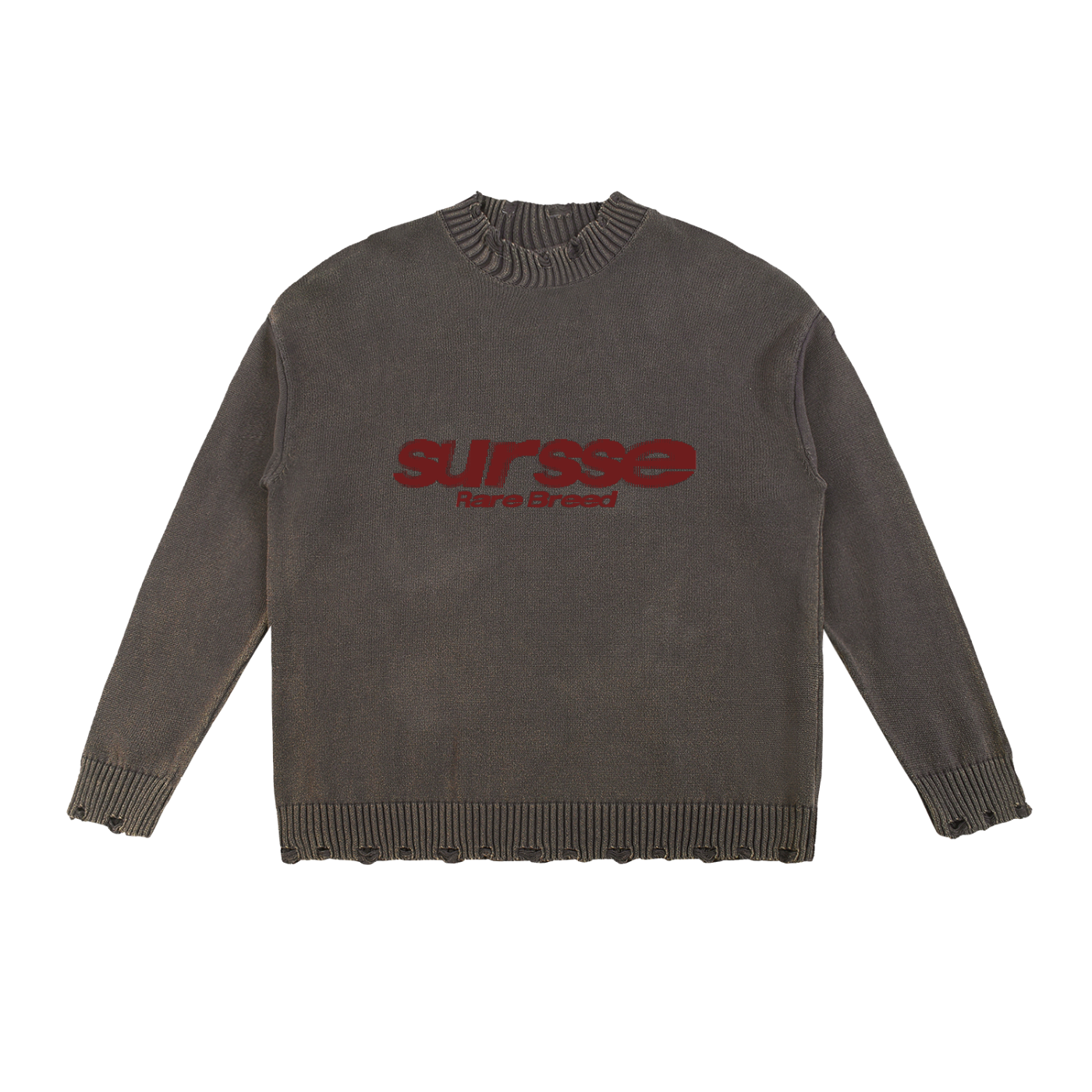 Sursse Vintage Washed Hand-Frayed Sweater