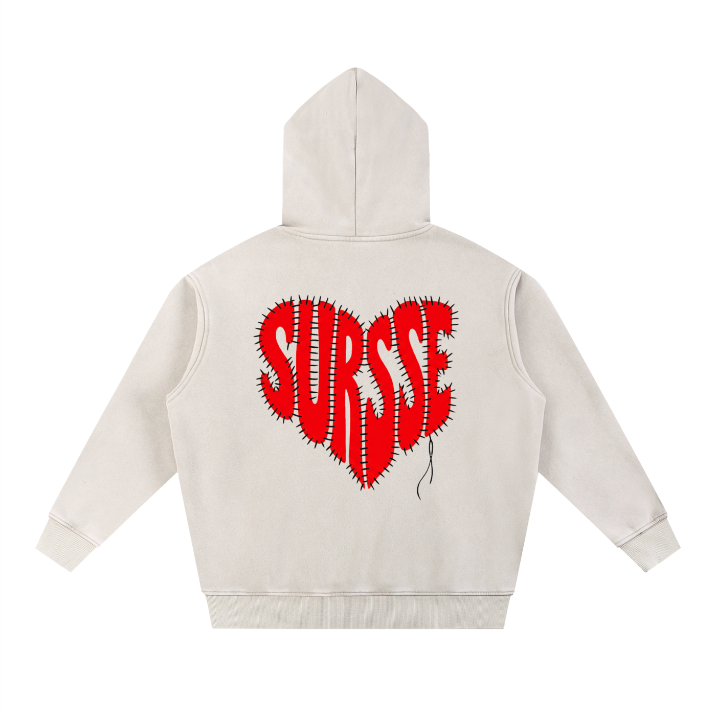 Snow Wash Fleece Oversize Hoodie