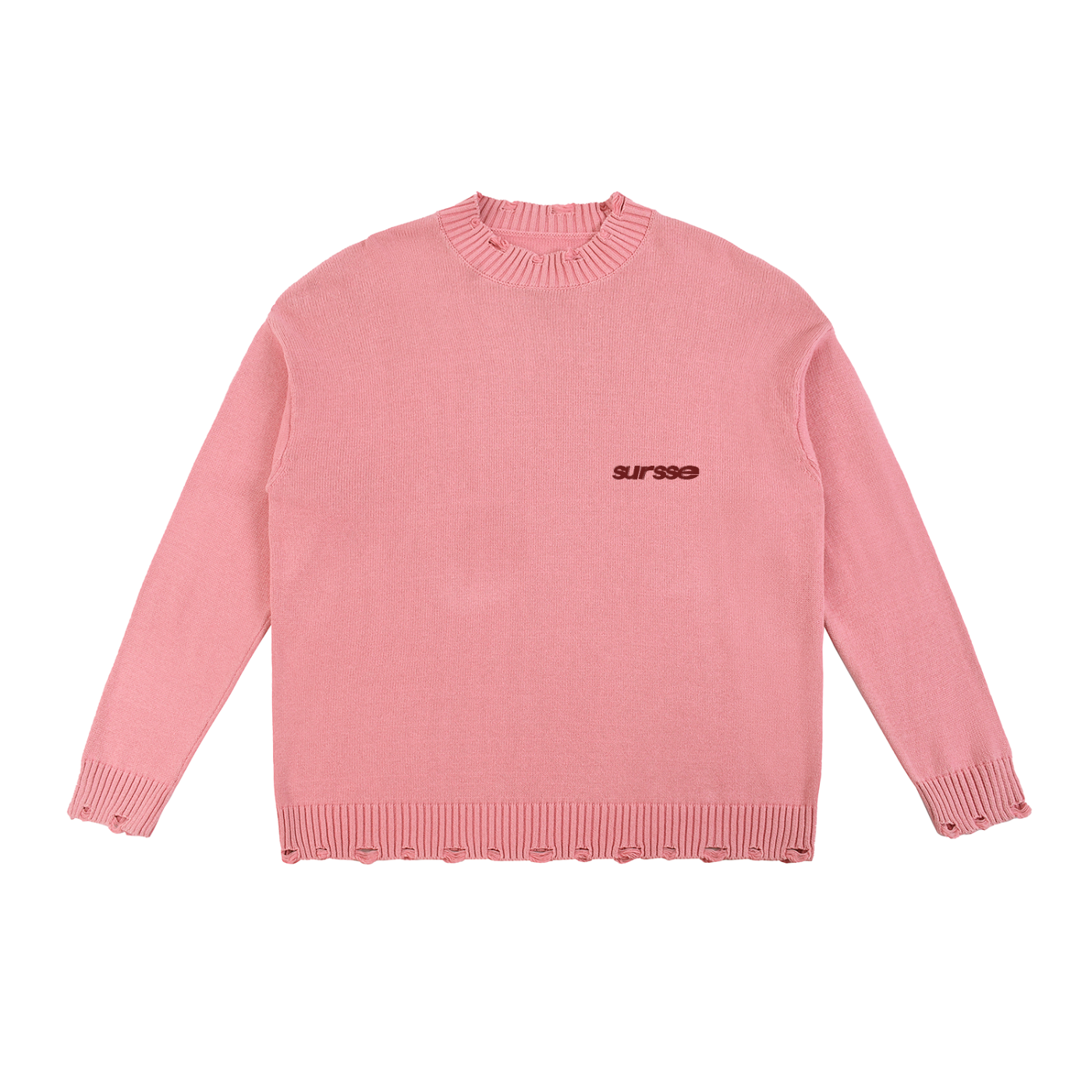 Sursse Vintage Washed Hand-Frayed Sweater