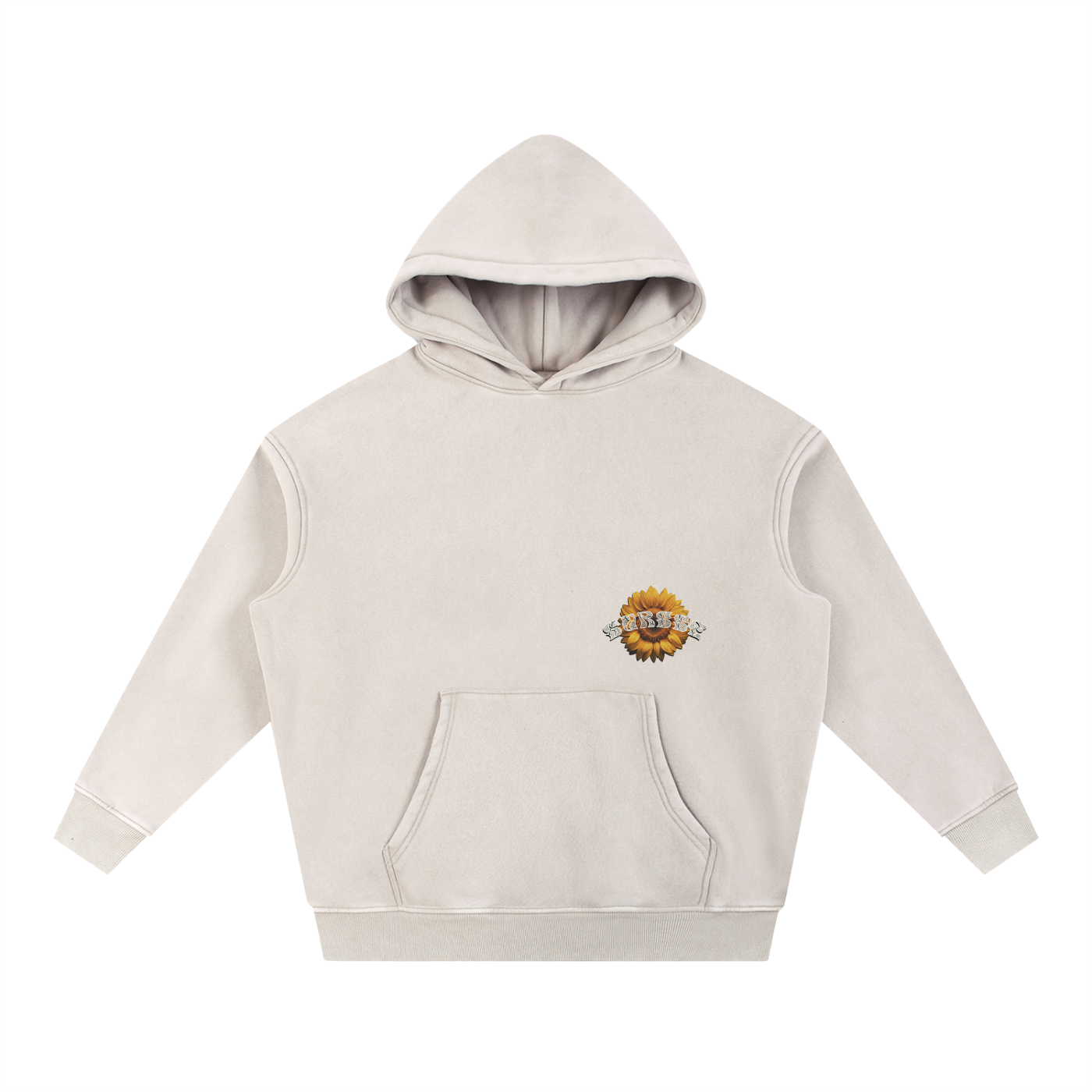 Snow Wash Fleece Oversize Hoodie
