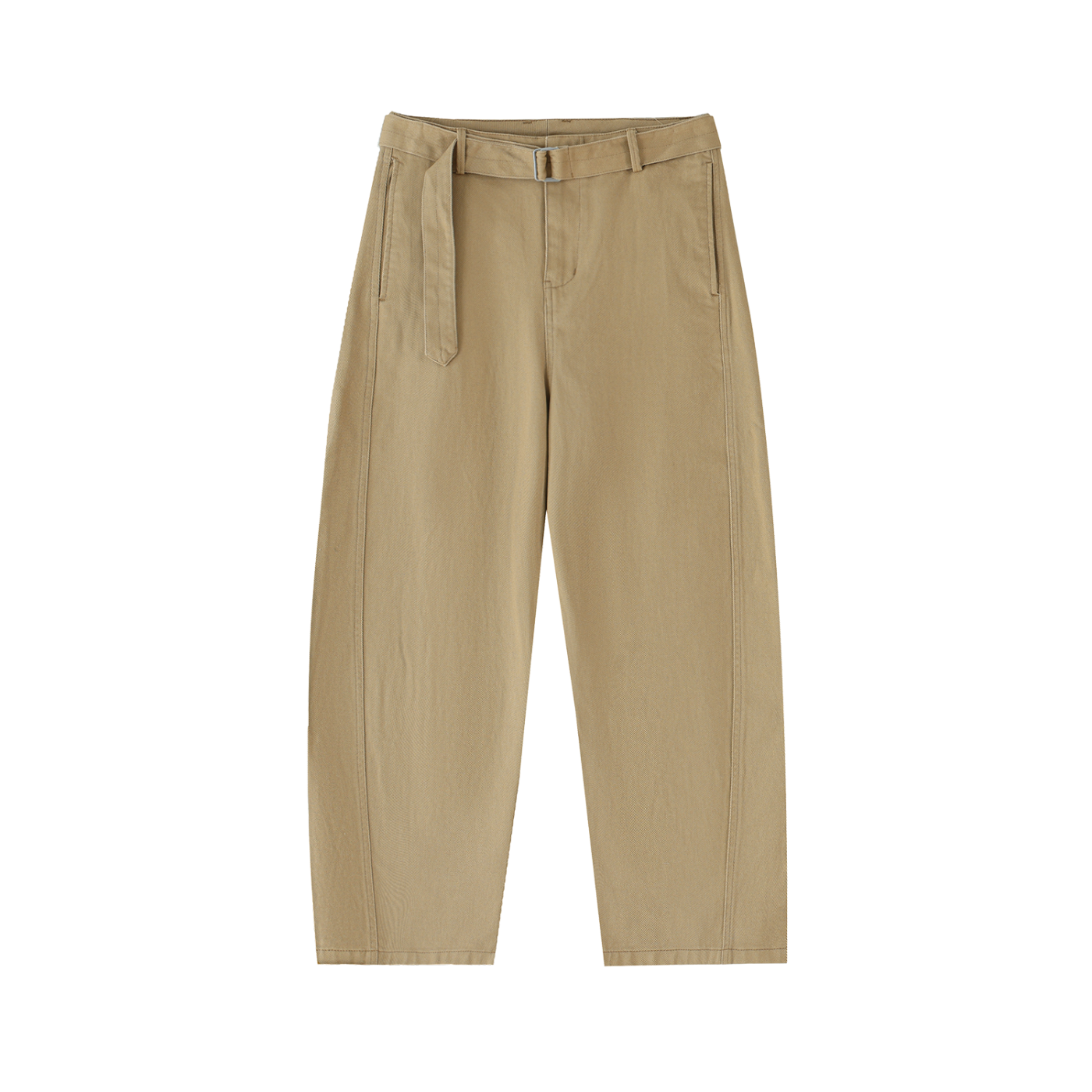 Sursse Belted Barrel-leg Chino Pants