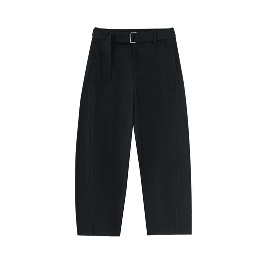 Sursse Belted Barrel-leg Chino Pants