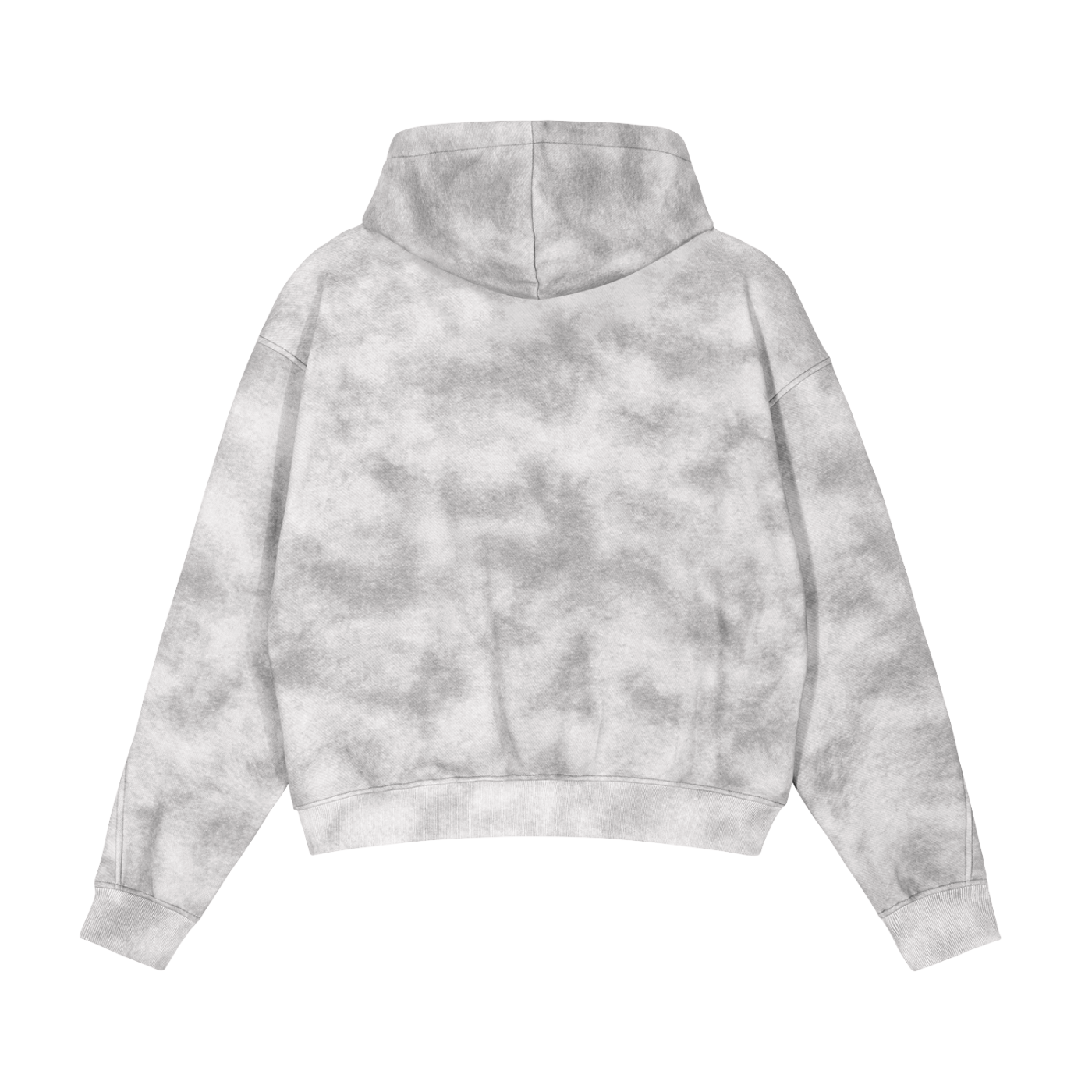 Grime Washed Boxy Zip-Up