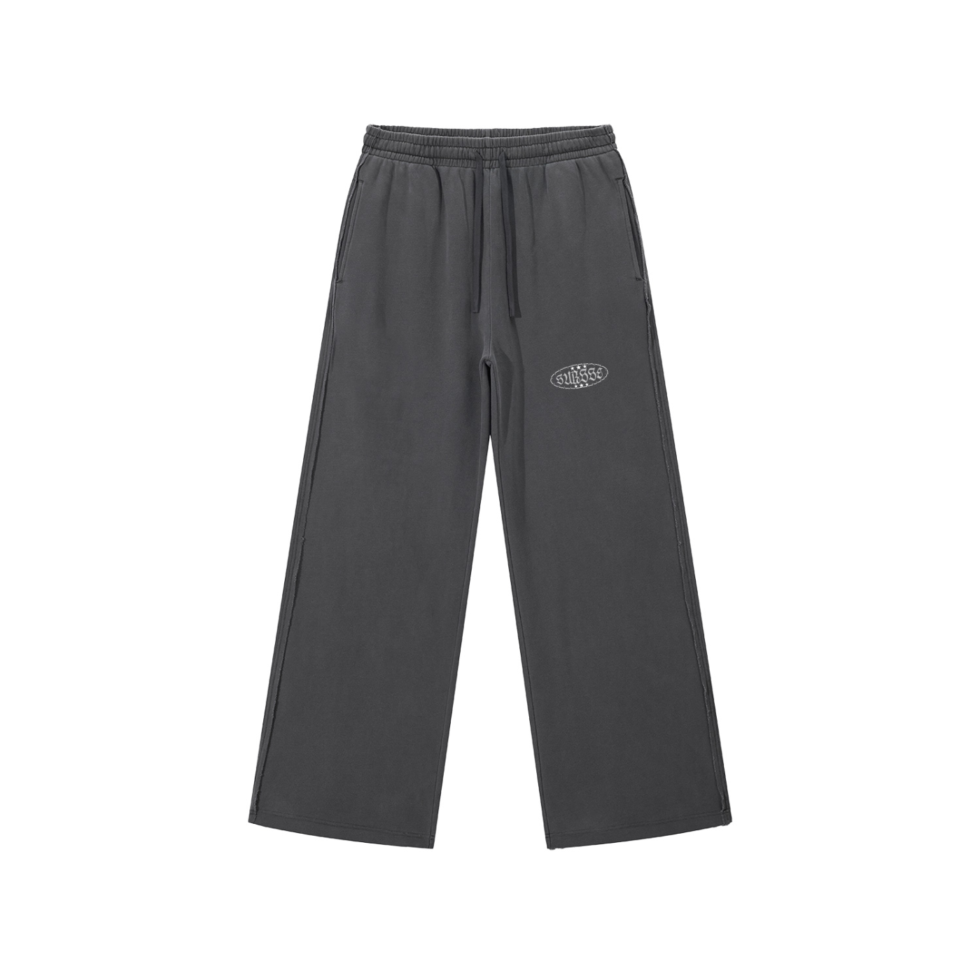 Snow Washed Raw Edge Sweatpants