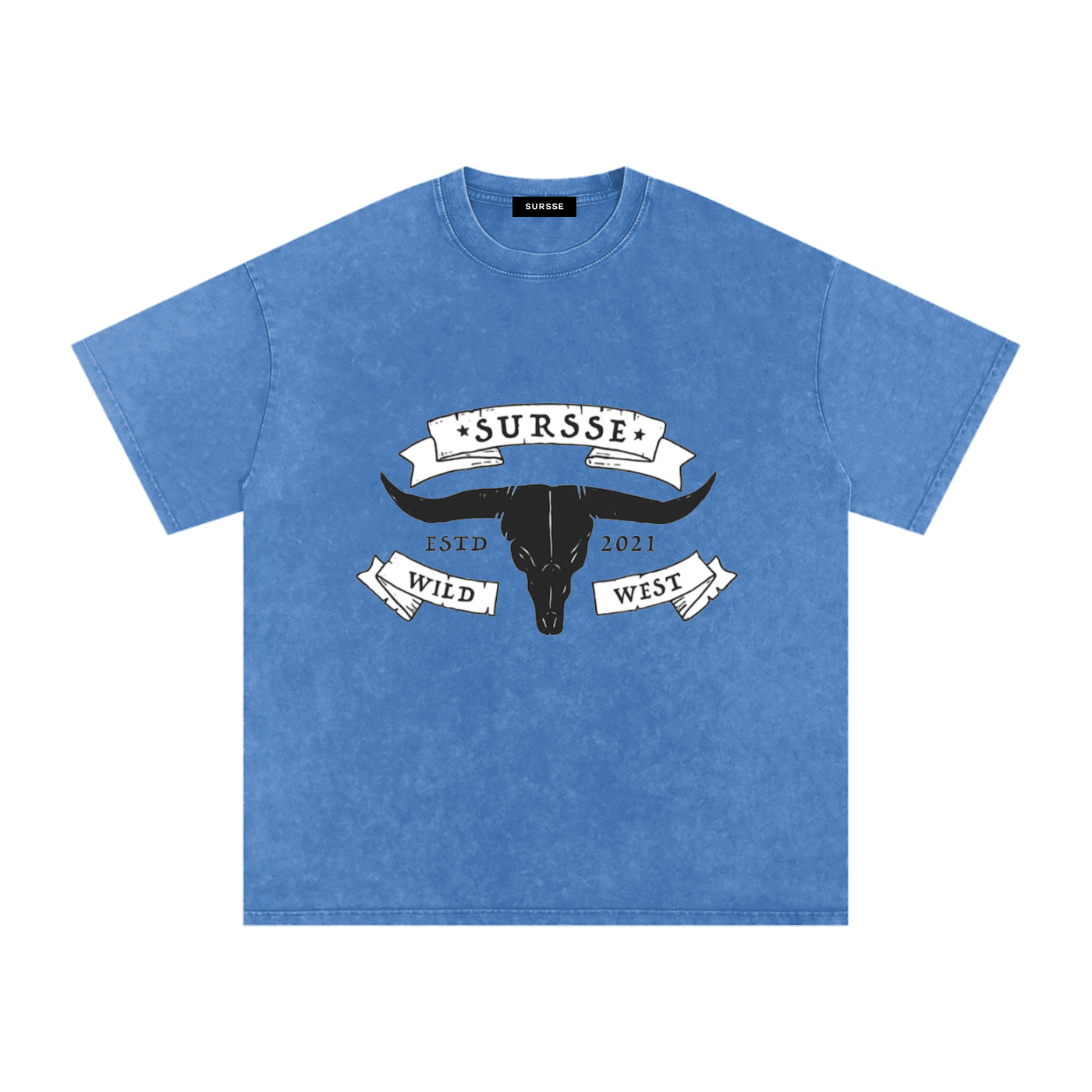 Snow Washed Oversized Cotton T-Shirt