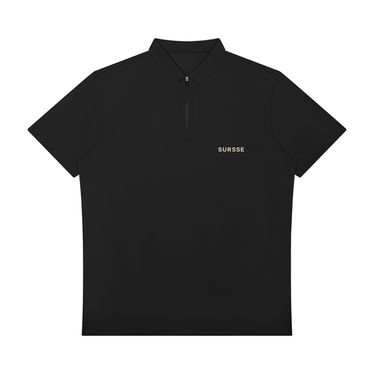 Men's Quarter-Zip Performance Polo Shirt