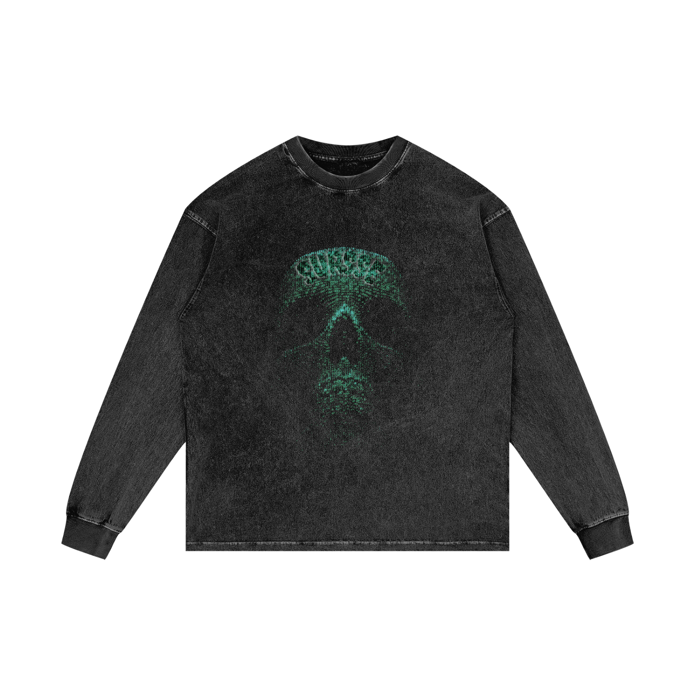 Sursse Acid Wash Oversize Long Sleeve T-Shirt