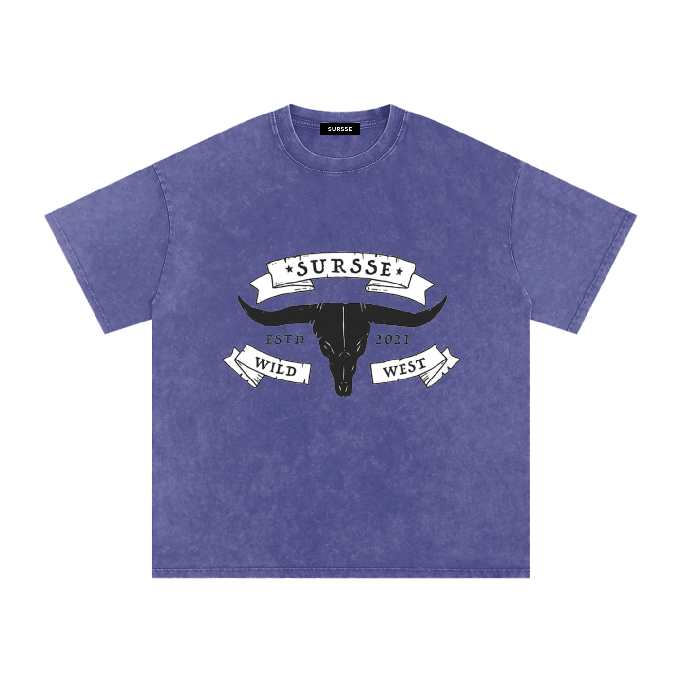 Snow Washed Oversized Cotton T-Shirt