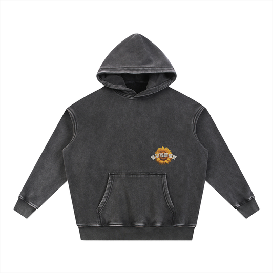 Snow Wash Fleece Oversize Hoodie