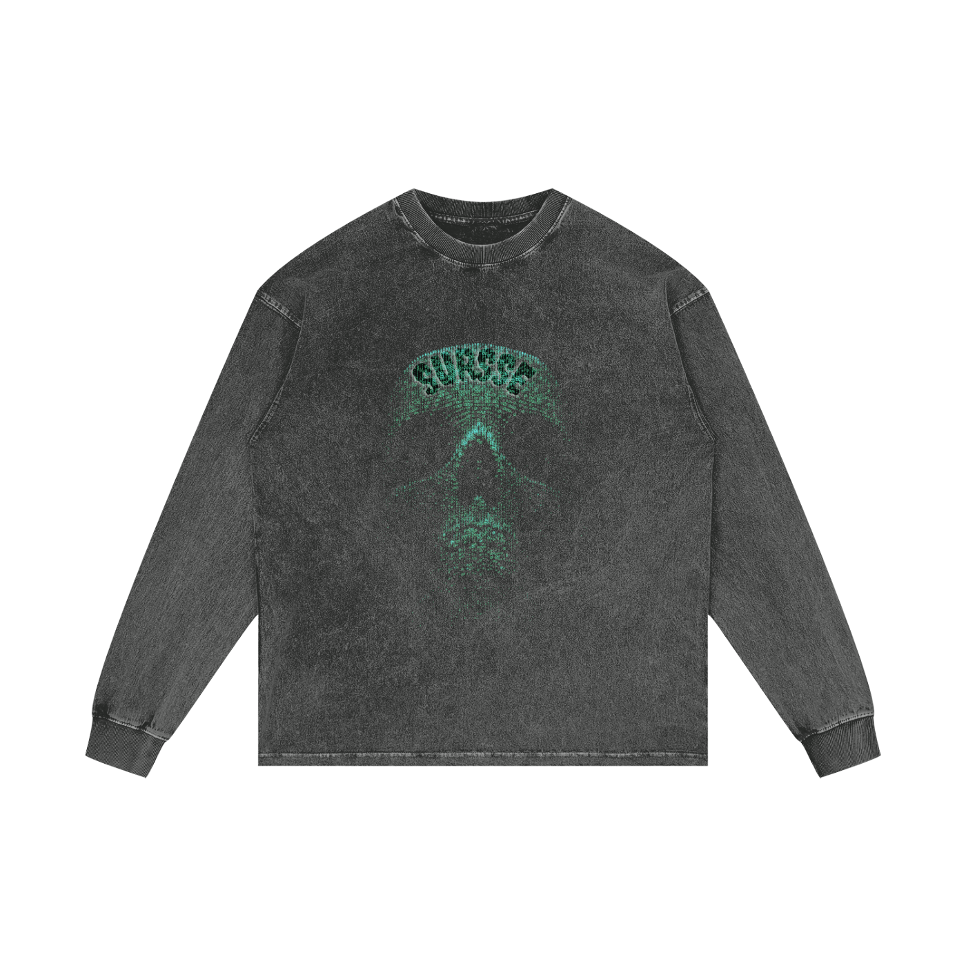 Sursse Acid Wash Oversize Long Sleeve T-Shirt