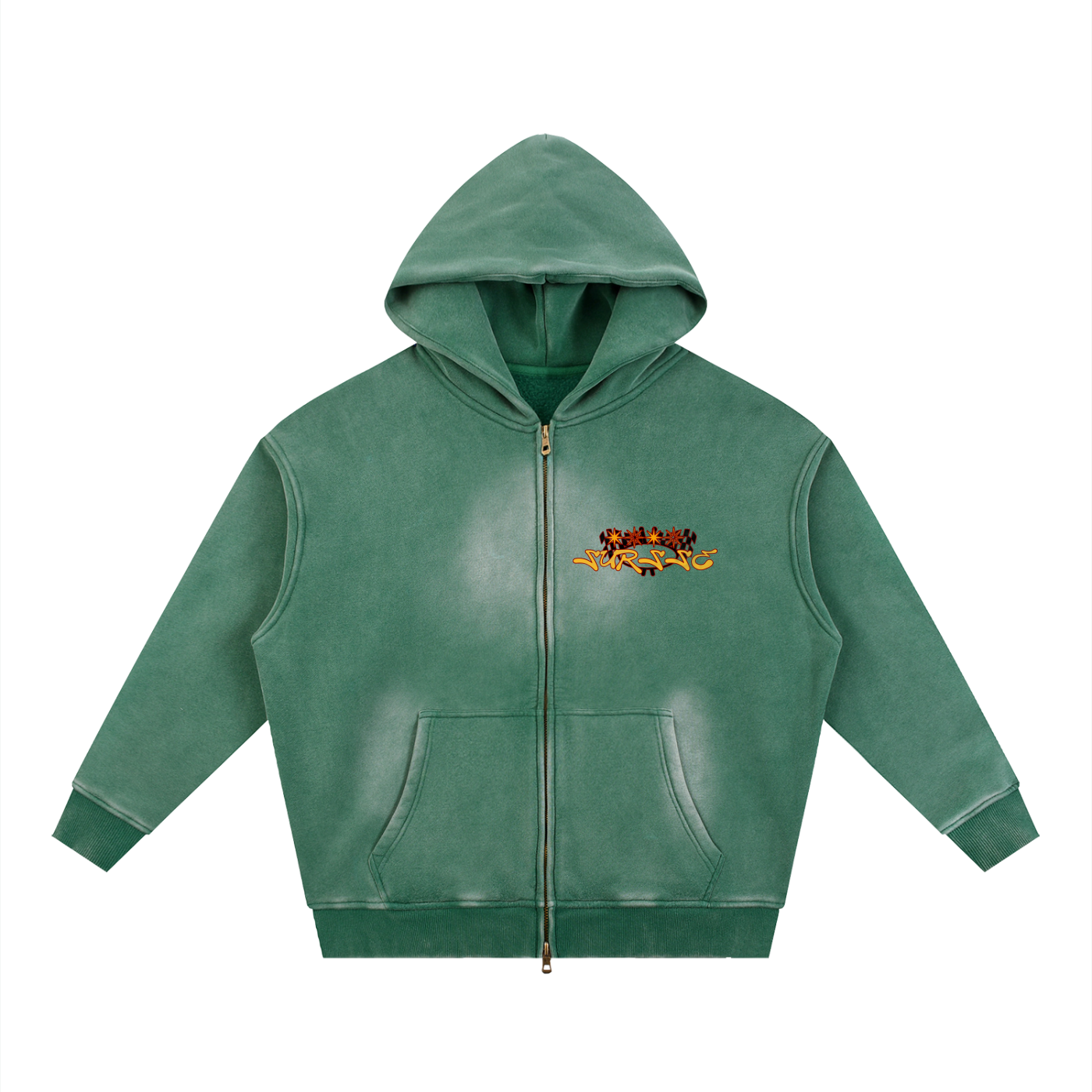 Sursse Zipper Boxy Fleece Hoodie