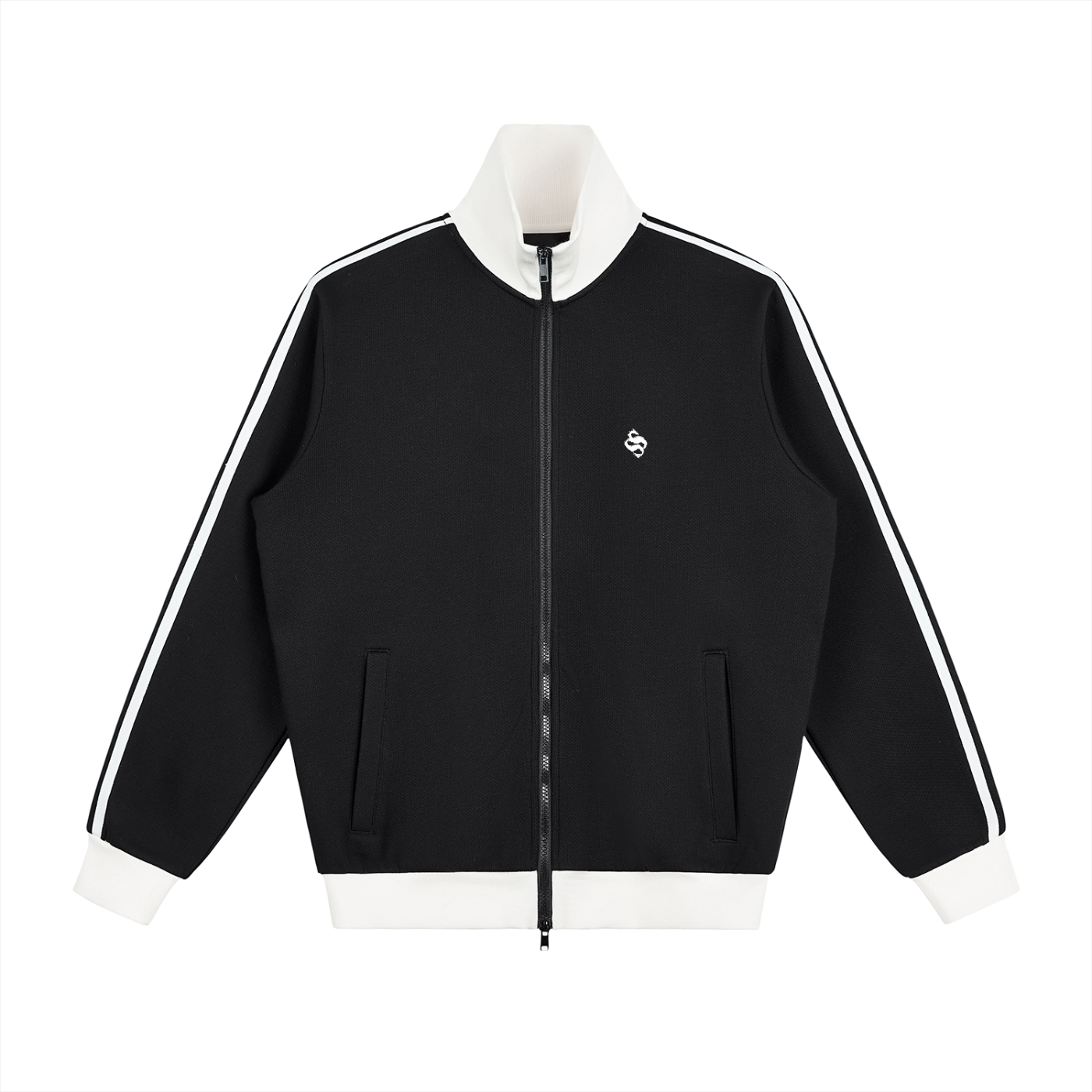 Sursee Contrast Side Stripe Fleece Track Jacket