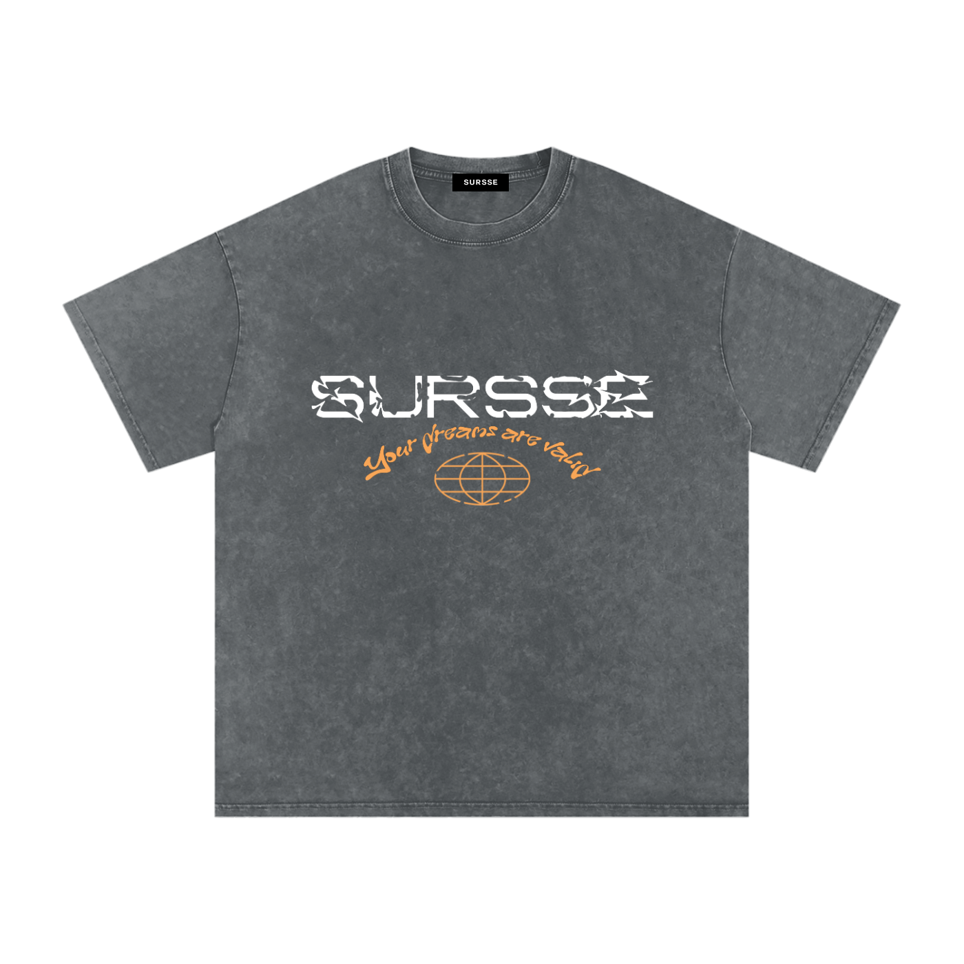 Sursse Snow Washed Oversized Cotton T-Shirt