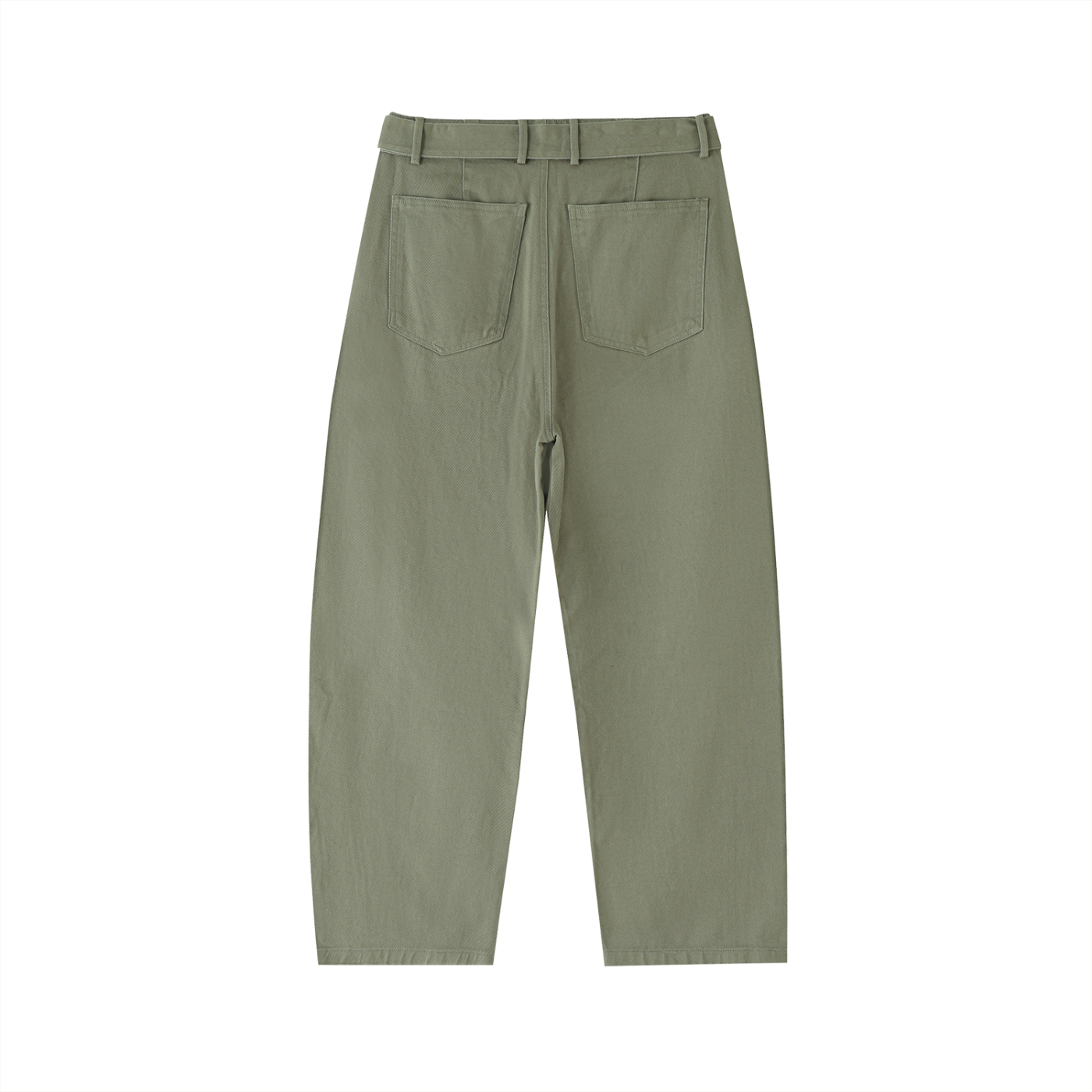 Sursse Belted Barrel-leg Chino Pants