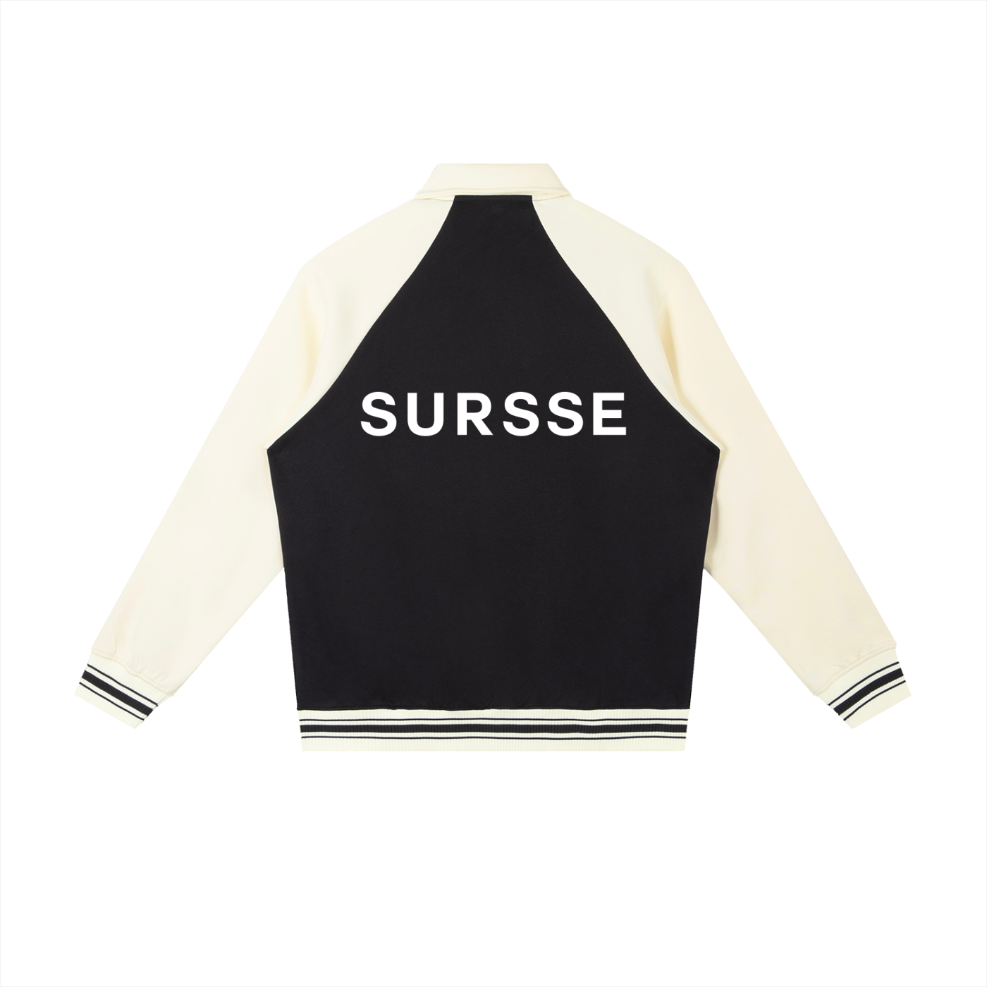 Contrast Raglan Sleeve Baseball Jacket